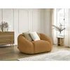 Image de Fauteuil TINA tissu bouclette jaune BOBOCHIC