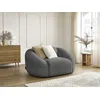 Image de Fauteuil TINA tissu bouclette gris foncé BOBOCHIC