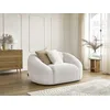 Image de Fauteuil TINA tissu bouclette blanc BOBOCHIC