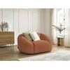 Image de Fauteuil TINA tissu bouclette orange BOBOCHIC