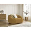 Image de Fauteuil TINA velours côtelé jaune BOBOCHIC