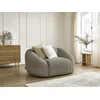 Image de Fauteuil TINA tissu bouclette taupe BOBOCHIC