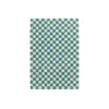 Image de Tapis poils longs DAMIEN motifs damier bleu clair 160x230 BOBOCHIC