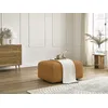 Image de Pouf TINA tissu bouclette jaune BOBOCHIC