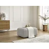 Image de Pouf TINA tissu bouclette gris clair BOBOCHIC