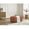 Image de Pouf TINA tissu bouclette orange BOBOCHIC