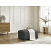 Image de Pouf TINA velours côtelé gris foncé BOBOCHIC