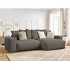 Image de Canapé d'angle réversible convertible coffre VOLTAIRE taupe réversible BOBOCHIC 4 places