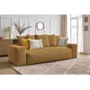 Image de Canapé droit convertible coffre VOLTAIRE jaune BOBOCHIC 3 places