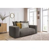 Image de Canapé droit fixe 2 places VOLTAIRE taupe BOBOCHIC