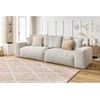 Image de Canapé droit fixe 4 places VOLTAIRE velours côtelé beige BOBOCHIC