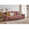 Image de Canapé droit convertible coffre VOLTAIRE rose BOBOCHIC 3 places