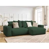 Image de Canapé d'angle réversible VOLTAIRE velours côtelé vert BOBOCHIC 4 places