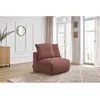 Image de Chauffeuse 1 place sans accoudoir pour canapé modulable VOLTAIRE rose BOBOCHIC 1 places