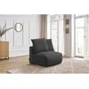 Image de Chauffeuse 1 place sans accoudoir pour canapé modulable VOLTAIRE gris foncé BOBOCHIC 1 places