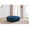 Image de Pouf rectangulaire VOLTAIRE bleu foncé BOBOCHIC