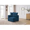 Image de Angle pour canapé modulable VOLTAIRE bleu foncé angle gauche BOBOCHIC 1 places