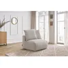 Image de Chauffeuse 1 place sans accoudoir pour canapé modulable VOLTAIRE beige BOBOCHIC 1 places