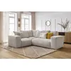 Image de Canapé d'angle fixe modulable VOLTAIRE avec 1 chauffeuse 2 places, 1 angle et 1 chauffeuse 1 place beige angle gauche BOBOCHIC 4 places