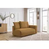 Image de Chauffeuse 2 places avec accoudoir pour canapé modulable VOLTAIRE jaune angle droit BOBOCHIC 2 places