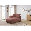 Image de Méridienne avec accoudoir pour canapé modulable VOLTAIRE rose angle gauche BOBOCHIC 1 places