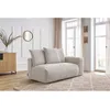 Image de Chauffeuse 2 places avec accoudoir pour canapé modulable VOLTAIRE beige angle droit BOBOCHIC 2 places