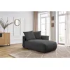 Image de Méridienne avec accoudoir pour canapé modulable VOLTAIRE gris foncé angle droit BOBOCHIC 1 places