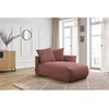 Image de Méridienne avec accoudoir pour canapé modulable VOLTAIRE rose angle droit BOBOCHIC 1 places