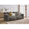 Image de Canapé droit fixe modulable VOLTAIRE taupe BOBOCHIC 3 places