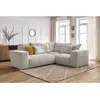 Image de Canapé d'angle fixe modulable VOLTAIRE avec 1 chauffeuse 2 places, 1 angle et 1 chauffeuse 1 place beige angle droit BOBOCHIC 4 places
