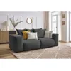 Image de Canapé droit fixe modulable VOLTAIRE gris foncé BOBOCHIC 3 places