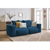 Image de Canapé droit fixe modulable VOLTAIRE bleu foncé BOBOCHIC 3 places