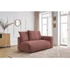 Image de Chauffeuse 2 places avec accoudoir pour canapé modulable VOLTAIRE rose angle droit BOBOCHIC 2 places