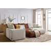 Image de Canapé panoramique fixe modulable VOLTAIRE avec 1 méridienne, 1 angle, 2 chauffeuses et 1 pouf multicolore angle droit BOBOCHIC 6 places