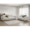 Image de Ensemble canapé droit fixe 3 + 2 places ERNEST gris clair BOBOCHIC 5 places
