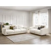 Image de Ensemble canapé droit fixe 3 + 2 places ERNEST beige BOBOCHIC 5 places