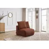 Image de Chauffeuse 1 place sans accoudoir pour canapé modulable VOLTAIRE orange BOBOCHIC 1 places