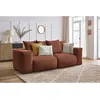 Image de Canapé droit fixe modulable VOLTAIRE orange BOBOCHIC 3 places