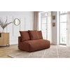 Image de Chauffeuse 2 places sans accoudoir pour canapé modulable VOLTAIRE orange BOBOCHIC 2 places
