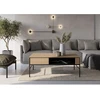 Image de Table basse 110 cm VERONA effet chêne avec niche BOBOCHIC