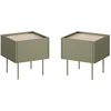 Image de Lot de 2 chevets 1 tiroir ATLAS vert BOBOCHIC