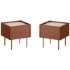 Image de Lot de 2 chevets 1 tiroir ATLAS rouge BOBOCHIC