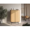 Image de Buffet haut arrondi 2 portes 107 cm AMBOISE couleur chêne BOBOCHIC