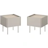 Image de Lot de 2 chevets 1 tiroir ATLAS beige BOBOCHIC