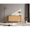 Image de Buffet arrondi 4 portes 168 cm AMBOISE couleur chêne BOBOCHIC