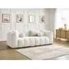 Image de Canapé droit fixe 3 places DENVER blanc BOBOCHIC