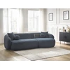 Image de Canapé d'angle fixe ASHLEY bleu foncé angle droit BOBOCHIC 4 places