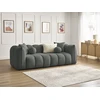 Image de Canapé droit fixe 3 places DENVER gris foncé BOBOCHIC