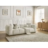 Image de Canapé droit fixe 3 places CRISTINA beige BOBOCHIC