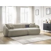 Image de Canapé d'angle fixe ASHLEY taupe angle droit BOBOCHIC 4 places